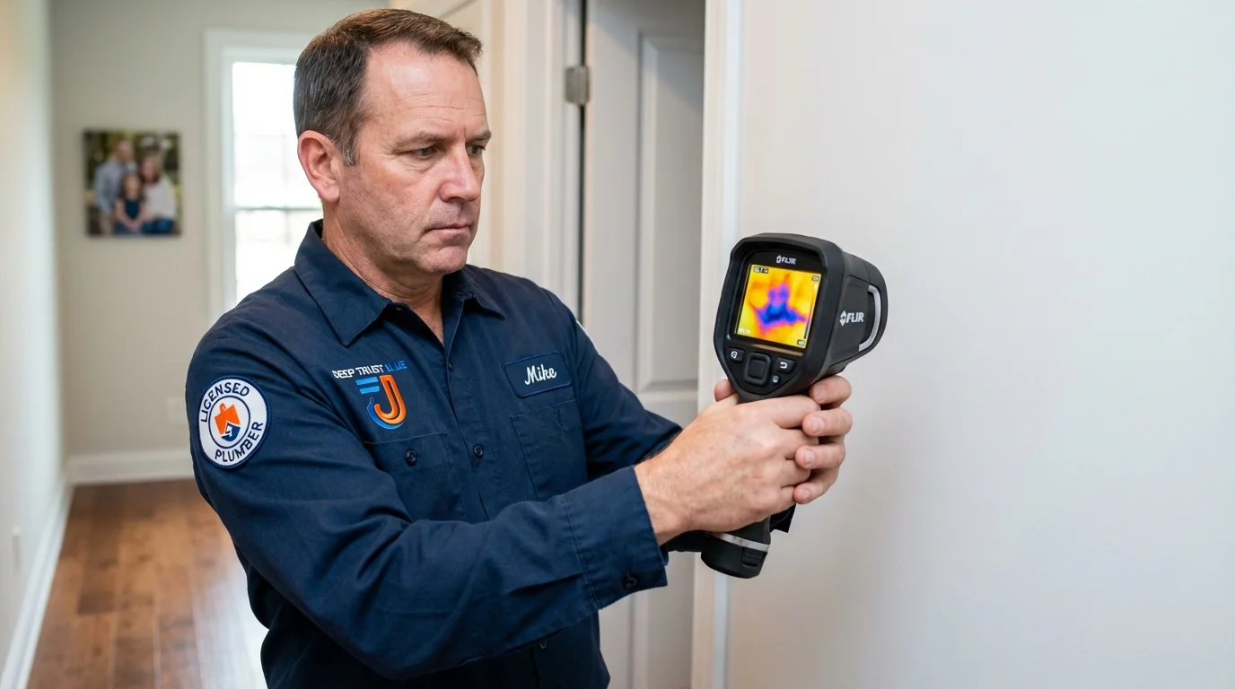 Thermal imaging leak detection by Johns Plumbing LLC in Tama